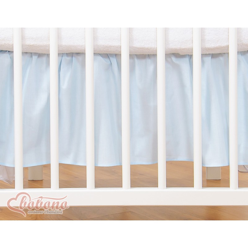 Dust Ruffle-Masking flounce 120x60cm- Little Prince/Princess blue