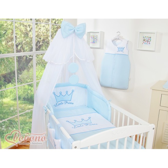 Σετ Προίκας 5 Τεμαχίων Με Κουνουπιέρα - Little Prince/Princess blue Σετ Προίκας 5 Τεμαχίων Με Κουνουπιέρα - Little Prince/Princess blue