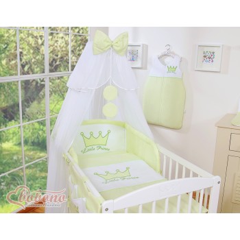 Σετ Προίκας 5 Τεμαχίων Με Κουνουπιέρα - Little Prince/Princess green