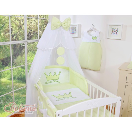 Σετ Προίκας 5 Τεμαχίων Με Κουνουπιέρα - Little Prince/Princess green Σετ Προίκας 5 Τεμαχίων Με Κουνουπιέρα - Little Prince/Princess green
