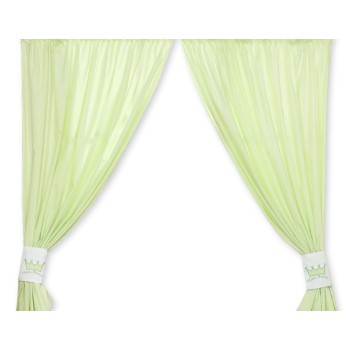 Curtains for baby room- Little Prince/Princess green