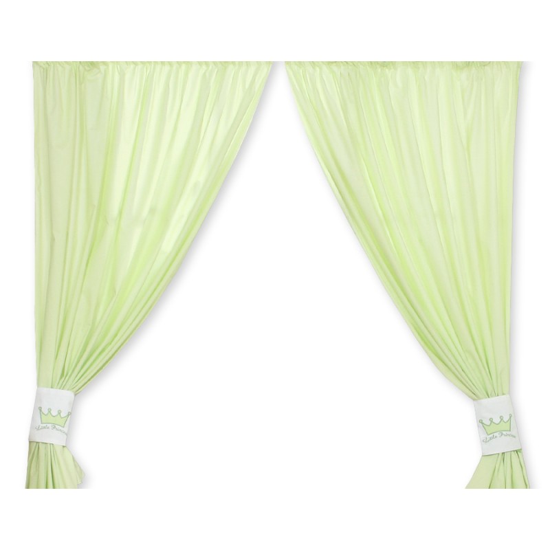 Curtains for baby room- Little Prince/Princess green