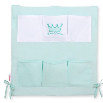 Cot tidy- Little Prince/Princess mint