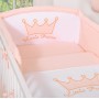 Universal bumper- Little Prince/Princess powder pink