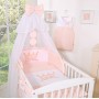 Σετ Προίκας 5 Τεμαχίων Με Κουνουπιέρα - Little Prince/Princess powder pink