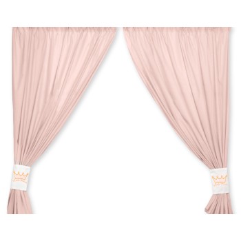 Κουρτίνες Βρεφικού Δωματίου με Τρέσα - Little Prince/Princess  powder pink