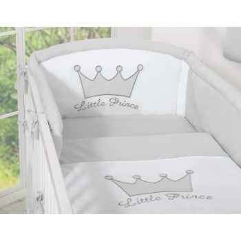 Universal bumper- Little Prince/Princess gray