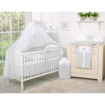 Mosquito-net made of chiffon- Little Prince/Princess gray