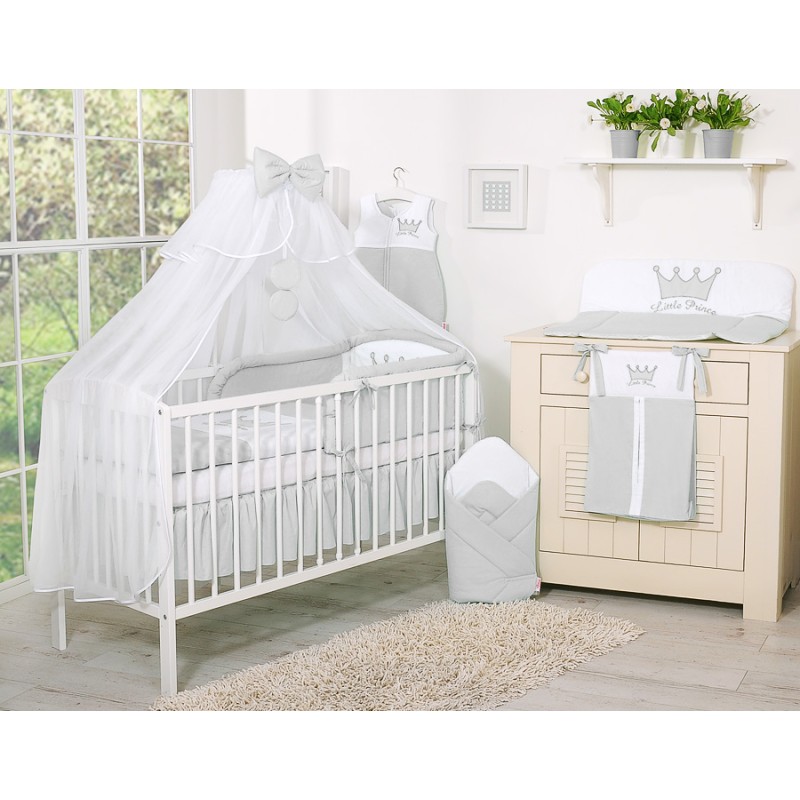 Mosquito-net made of chiffon- Little Prince/Princess gray