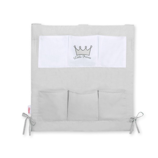 Cot tidy- Little Prince/Princess gray