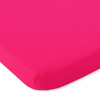 Σεντόνι με Λάστιχο Βαμβακερό 120x60cm dark pink