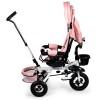 Rotating tricycle 360° Pink Delux with canopy