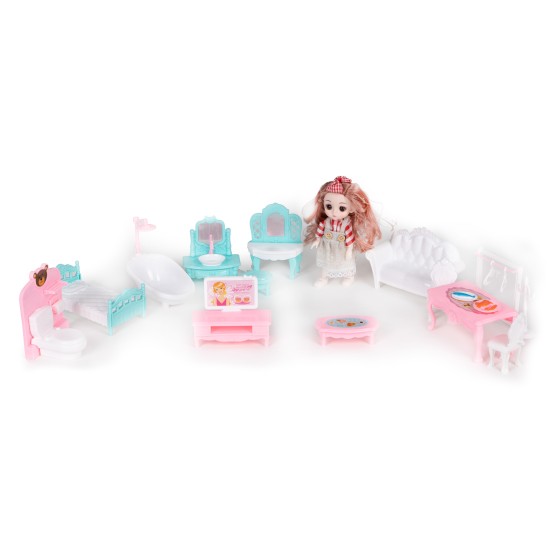 Κουκλόσπιτο Villa Fold με Φώτα Led - Ecotoys