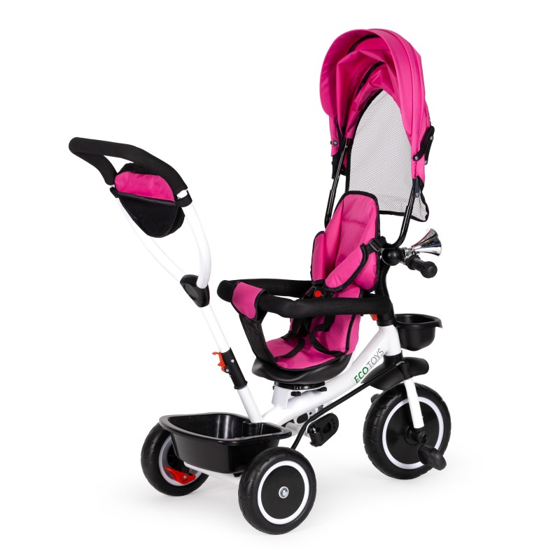 Tricycle with rotating seat 360 ECOTOYS pink