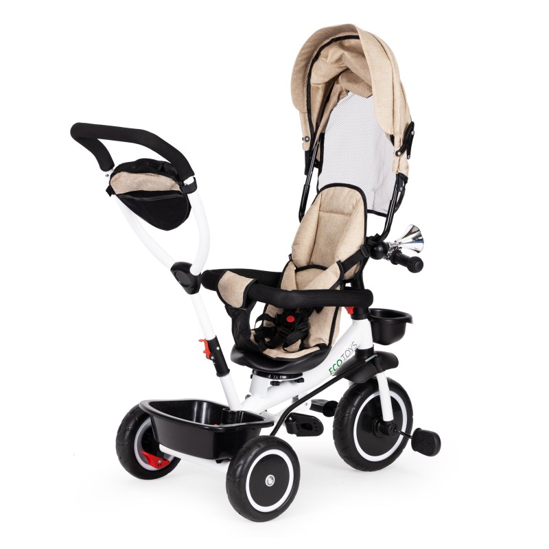 Tricycle with rotating seat 360 ECOTOYS beige