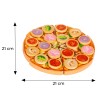 Wooden pizza for cutting with Velcro for children 27 elements