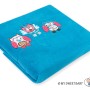 Polar fleece blanket - Owls Bigi Zibi & Adele- turquoise