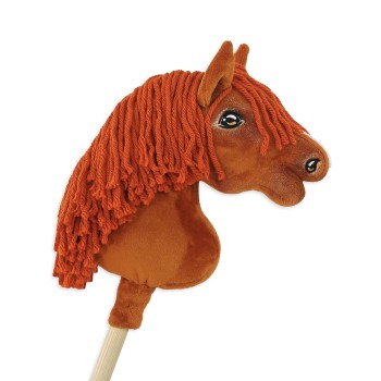 Άλογο Ιππασίας με Στικ - Hobby Horse Premium - chestnut horse A4