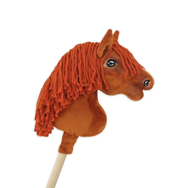 Άλογο Ιππασίας με Στικ - Hobby Horse Premium - chestnut horse A4