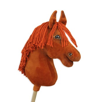 Άλογο Ιππασίας με Στικ - Hobby Horse Premium - chestnut horse A3
