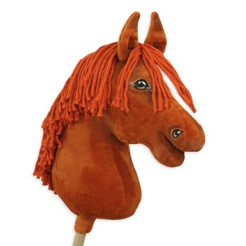 Άλογο Ιππασίας με Στικ - Hobby Horse Premium - chestnut horse A3
