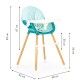 2in1 feeding chair ECOTOYS blue 2in1 feeding chair ECOTOYS blue