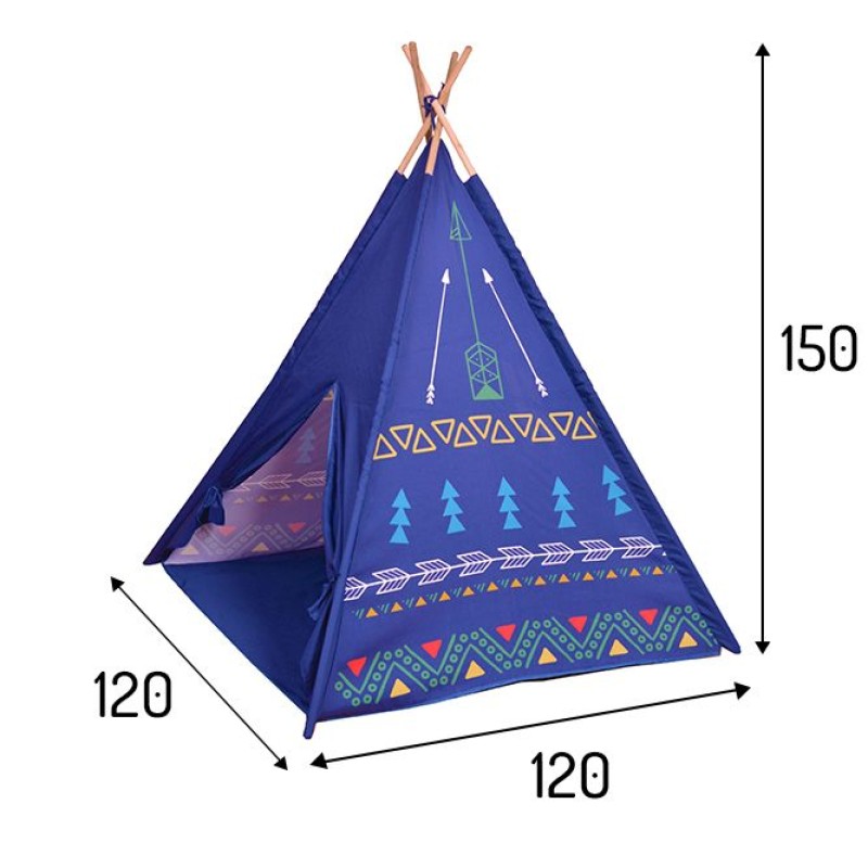 Teepee tent wigwam house for children purple Ecotoys