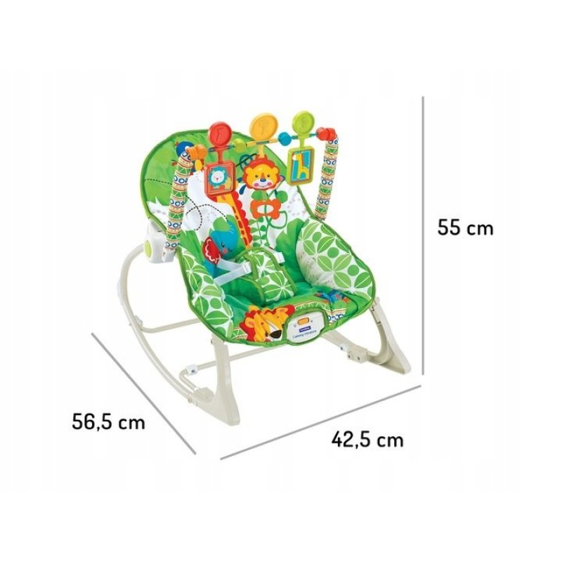 Bouncer rocking chair with vibrations 3in1 ECOTOYS