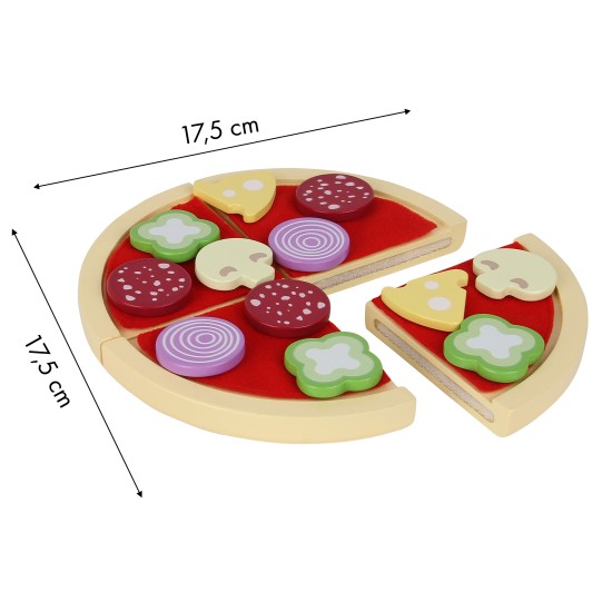 Ξύλινο Παιδικό Παιχνίδι - Pizza - Ecotoys