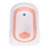 Baby bathtub Folding tourist bathtub with drain Ecotoys pink