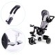 Tricycle with rotating seat 360 ECOTOYS, gray Tricycle with rotating seat 360 ECOTOYS, gray
