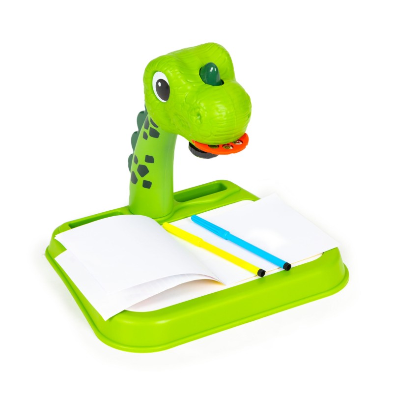 Πίνακας Ζωγραφικής με Δεινόσαυρο Προτζέκτορα, 12 Μαρκαδόροι, 24 patterns