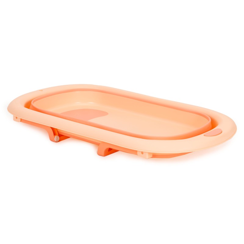Childrens bathtub foldable with drain Ecotoys pink