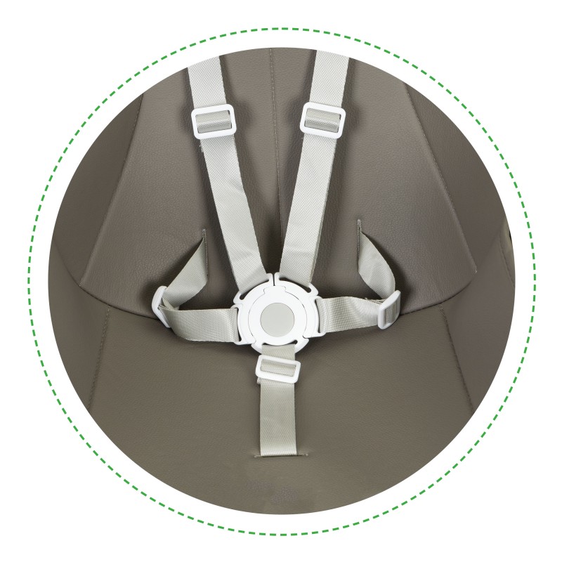 Καρεκλάκι Φαγητού 2σε1 - Grey - ECOTOYS