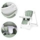 Highchair feeding chair height adjustable eco-leather straps double tray green ECOTOYS Highchair feeding chair height adjustable eco-leather straps double tray green ECOTOYS