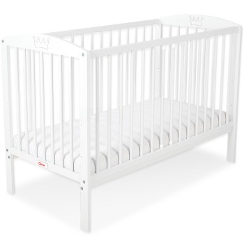 Κούνια Μωρού 120x60cm με Κορώνα no. 5006-07- white