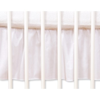 Dust Ruffle-Masking flounce 120x60cm- Hanging Hearts white