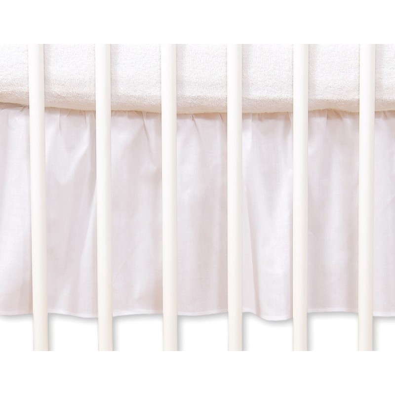 Dust Ruffle-Masking flounce 120x60cm- Hanging Hearts white