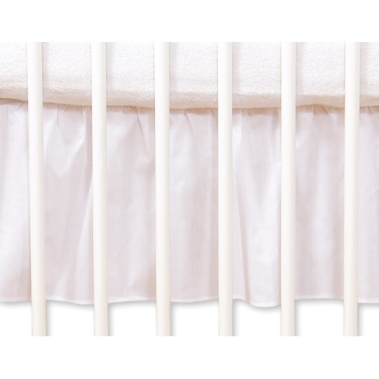 Dust Ruffle-Masking flounce 140x70cm- Hanging Hearts white