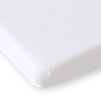 Σεντόνι με Λάστιχο Βαμβακερό 120x60cm white