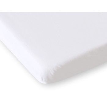 Σεντόνι με Λάστιχο Βαμβακερό 120x60cm white