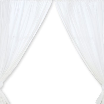 Curtains for baby room- Hanging Hearts white