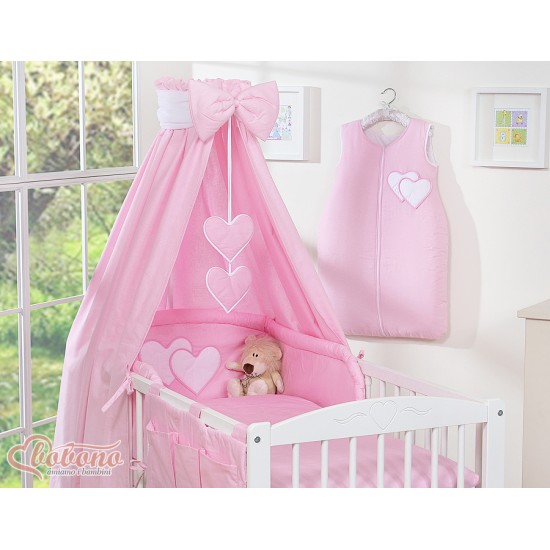 Κουνουπιέρα Υφασμάτινη - Hanging Hearts pink Κουνουπιέρα Υφασμάτινη - Hanging Hearts pink