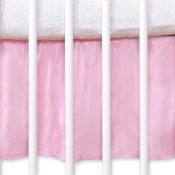 Dust Ruffle-Masking flounce 140x70cm- Hanging Hearts pink