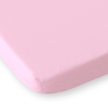 Σεντόνι με Λάστιχο Βαμβακερό 120x60cm pink