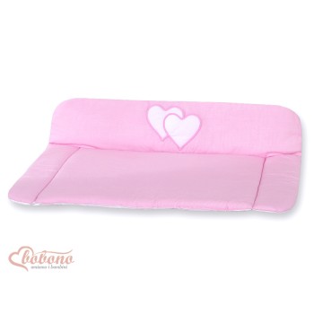 Soft changing mat- Hanging Hearts pink