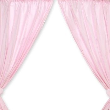 Curtains for baby room- Hanging Hearts pink