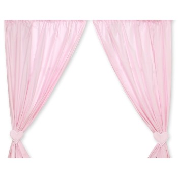Curtains for baby room- Hanging Hearts pink