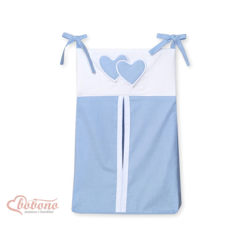 Diaper bag- Hanging Hearts blue
