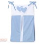 Diaper bag- Hanging Hearts blue